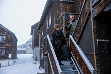 Fasaden av Vertshuset Røros